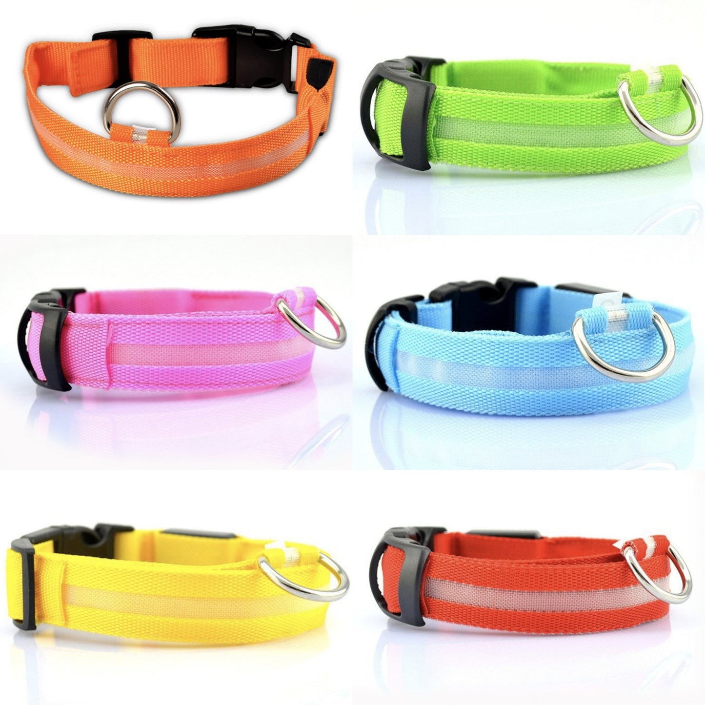 Battery Version - LED Illuminated Safety Dog Collars